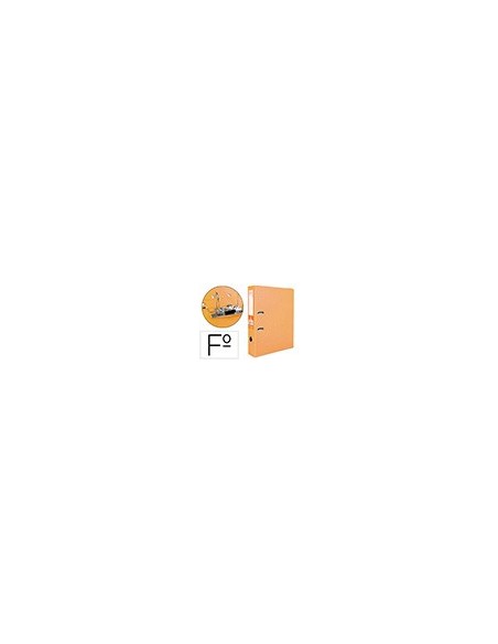 ARCHIVADOR PALANCA LIDERPAPEL FL FORRADO PVC RADO LOMO 75MM NJ.
