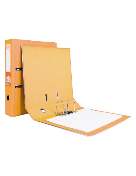 ARCHIVADOR PALANCA LIDERPAPEL FL FORRADO PVC RADO LOMO 75MM NJ.