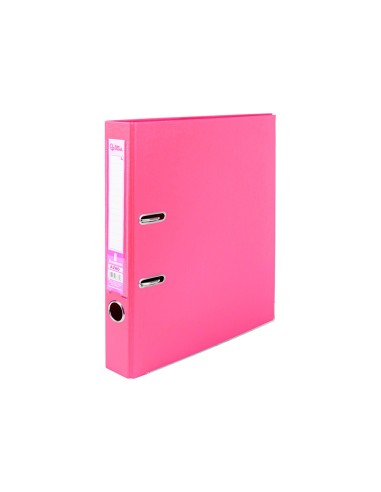 ARCHIVADOR ESTRECHO PALANCA DOCUMENTA A4 PVC RADO LOMO 52MM ROSA