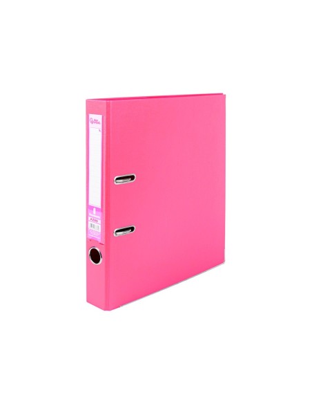 ARCHIVADOR ESTRECHO PALANCA DOCUMENTA A4 PVC RADO LOMO 52MM ROSA