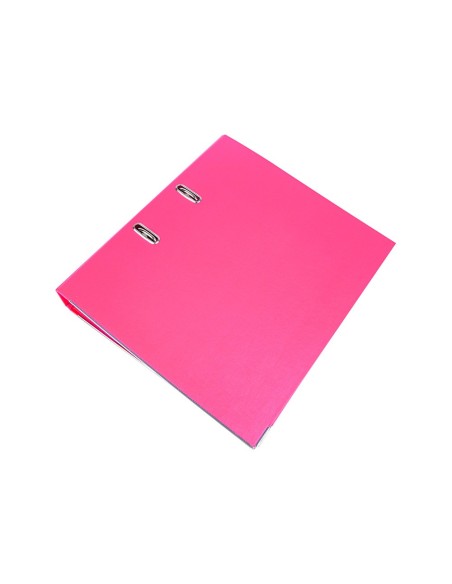 ARCHIVADOR ESTRECHO PALANCA DOCUMENTA A4 PVC RADO LOMO 52MM ROSA