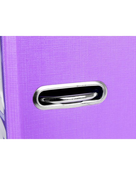 ARCHIVADOR PALANCA LIDERPAPEL FL FORRADO PVC RADO LOMO 75MM LILA