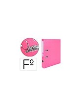 ARCHIVADOR ESTRECHO PALANCA DOCUMENTA FL PVC RADO LOMO 52MM ROSA 2