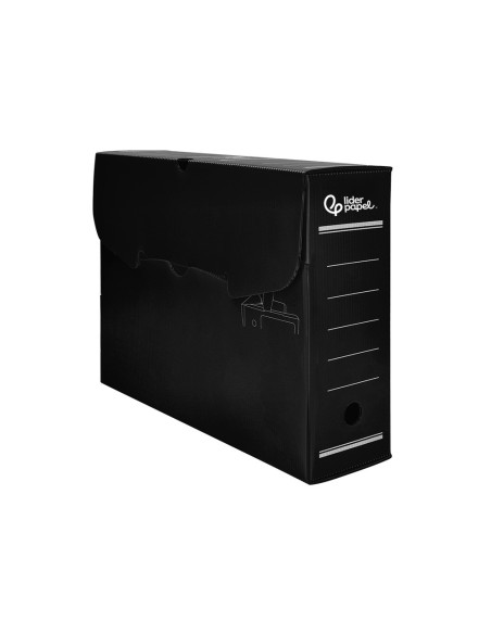 CAJA ARCHIVO DEFINITIVO PLASTICO NEGRO TAMAÑO 36X26X10 CM
