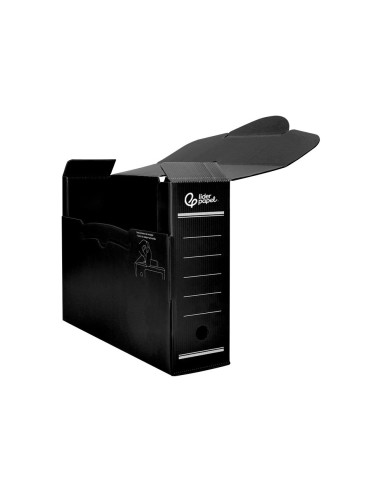 CAJA ARCHIVO DEFINITIVO PLASTICO NEGRO TAMAÑO 36X26X10 CM