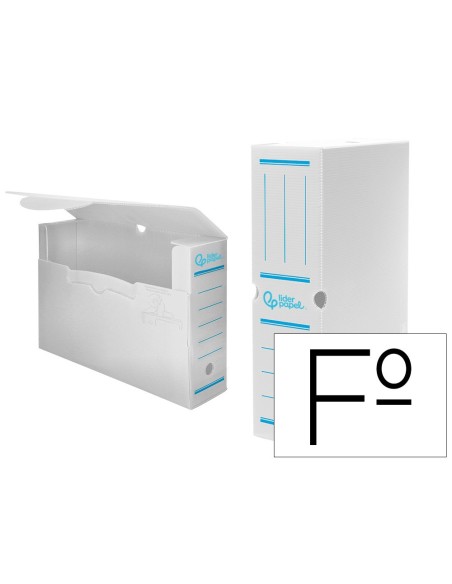 CAJA ARCHIVO DEFINITIVO PLASTICO BLANCO TAMAÑO 36X26X10 CM