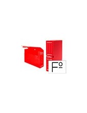 CAJA ARCHIVO DEFINITIVO PLASTICO ROJO TAMAÑO 36X26X10 CM 2