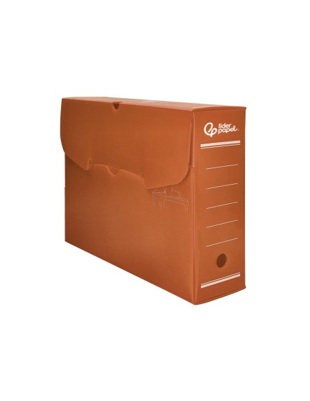 CAJA ARCHIVO DEFINITIVO PLASTICO MARRON TAMAÑO 36X26X10 CM