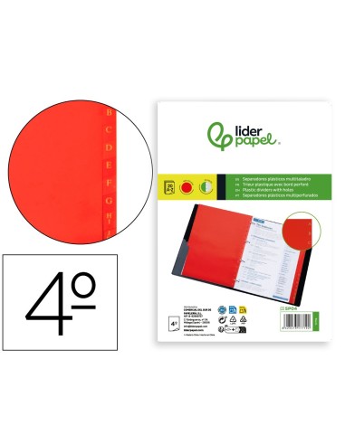 SEP.ALFABETICO PLASTICO A-Z 4º