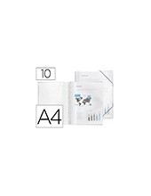 CARPETA ESCAPARATE C/ESP.10 FUNDAS PP.A4 TPTE. 2