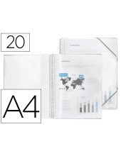 CARPETA ESCAPARATE C/ESP.20 FUNDAS PP.A4 TPTE.