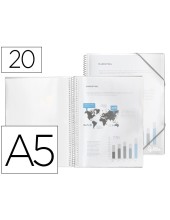 CARPETA ESCAPARATE C/ESP.20 FUNDAS PP.A5 TPTE.