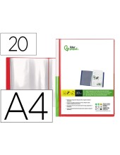 CARPETA PERSONALIZA 20 FUNDAS PP. A4 RJ. TRANS.PORTADA LOMO