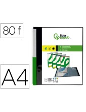 CARPETA LIDERPAPEL 80 FUNDAS PP A4 NG.OPACO PORTADA LOMO PERSONALIZAB