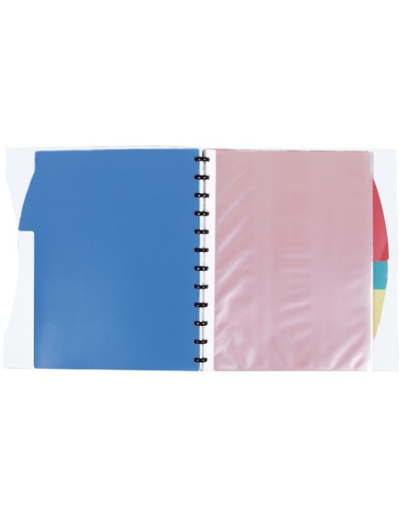 CARPETA LIDERPAPEL A4 40 FUNDAS INTERC.5 SEP Y GOMILLA LOMO PERSO.TPT
