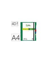 CARPETA LIDERPAPEL A4 40 FUNDAS INTERC.5 SEP Y GOMILLA LOMO PERSO.VE. 2