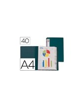 CARPETA ESCAPARATE 40 FUNDAS PP A4 VE.LOMO PERSONALIZABLE 2