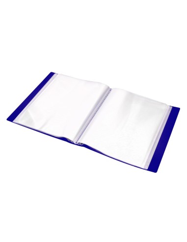 CARPETA ESCAPARATE 100 FUNDAS PP A4 AZ.C/CAJETIN