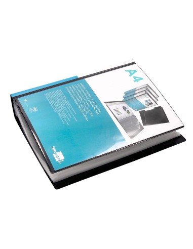 CARPETA ESCAPARATE 100 FUNDAS PP A4 NG.C/CAJETIN