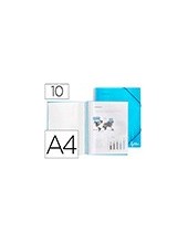 CARPETA ESCAPARATE C/ESP.10 FUNDAS PP A4 AZ. 2