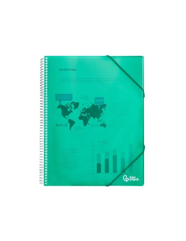 CARPETA ESCAPARATE C/ESP.20 FUNDAS PP A4 VE.