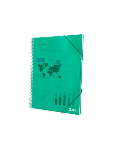 CARPETA ESCAPARATE C/ESP.20 FUNDAS PP A4 VE.