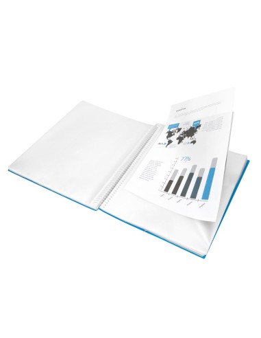 CARPETA ESCAPARATE C/ESP.40 FUNDAS PP A4 AZ.
