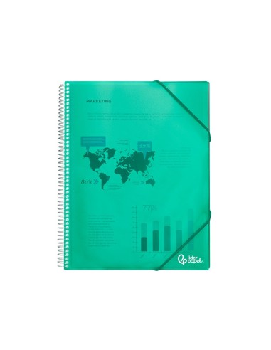 CARPETA ESCAPARATE C/ESP.40 FUNDAS PP A4 VE.