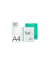 CARPETA ESCAPARATE C/ESP.80 FUNDAS PP A4 VE. 2