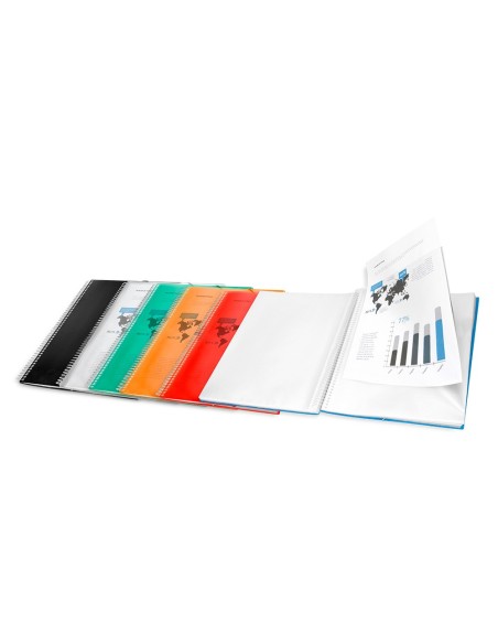 CARPETA ESCAPARATE C/ESP.20 FUNDAS PP A4 NG.