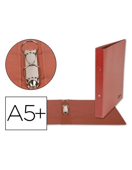 CARPETA 2 A 40 MM CARTON CUERO 4º