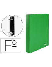 CARPETA 2 A 25 MM MIXTAS C.FORRADO PAPER FL.VERDE