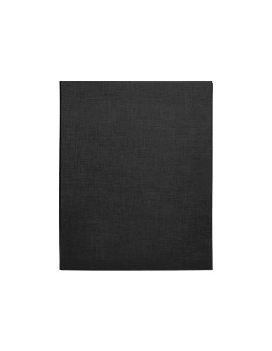 CARPETA 4 A 25 MM MIXTAS C.FORRADO PAPER FL.NEGRA