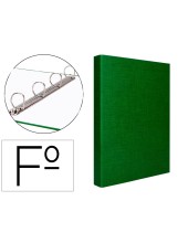 CARPETA 4 A 25 MM MIXTAS C.FORRADO PAPER FL.VERDE