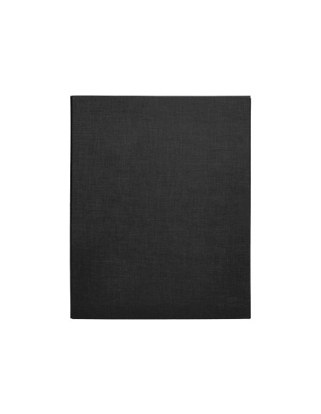 CARPETA 4 A 40 MM MIXTAS C.FORRADO PAPER FL.NEGRA