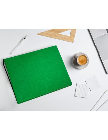 CARPETA 4 A 40 MM MIXTAS C.FORRADO PAPER FL.VERDE