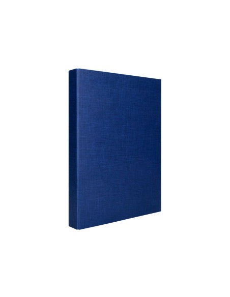 CARPETA 4 A 40 MM MIXTAS C.FORRADO PAPER FL.AZUL