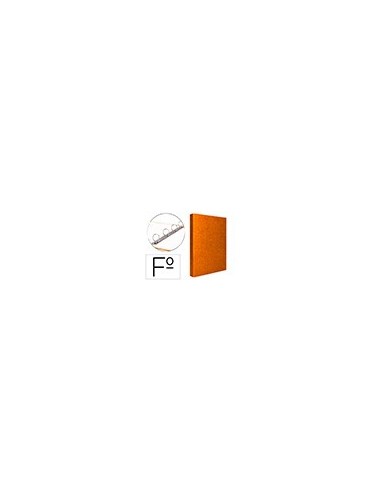 CARPETA 4 A 25 MM MIXTAS C.FORRADO COAT FL.I-NARANJA