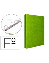 CARPETA 4 A 25 MM MIXTAS C.FORRADO COAT FL.I-VERDE