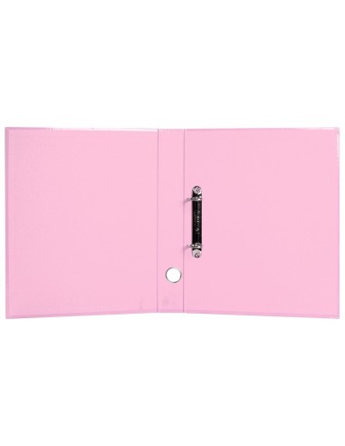 CARPETA 2AN.25MM MIXTAS  A4 FORRADO SYSTEM OLLAO TARJETERO ROSA