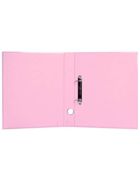 CARPETA 2AN.25MM MIXTAS  A4 FORRADO SYSTEM OLLAO TARJETERO ROSA