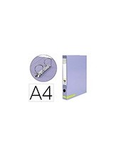 CARPETA 2AN.25MM MIXTAS  A4 FORRADO SYSTEM OLLAO TARJETERO LAVANDA 2