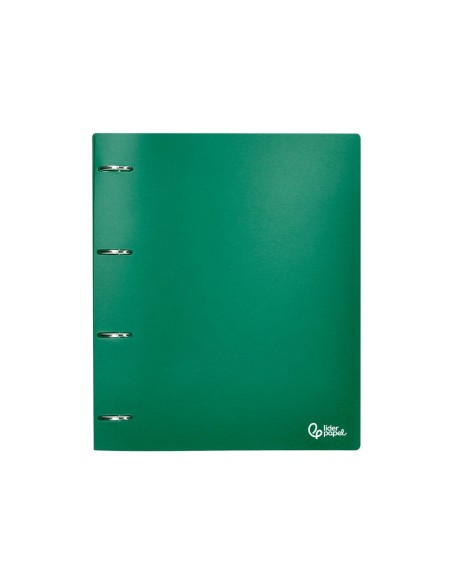 CARPETA LIDERPAPEL 4AN.MIXTAS 40MM PP.A4 VE. TRANSLUCIDO