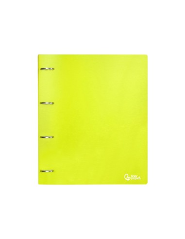 CARPETA LIDERPAPEL 4AN.MIXTAS 40MM PP.A4 AM. FLUOR OPACO