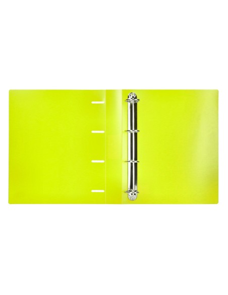 CARPETA LIDERPAPEL 4AN.MIXTAS 40MM PP.A4 AM. FLUOR OPACO