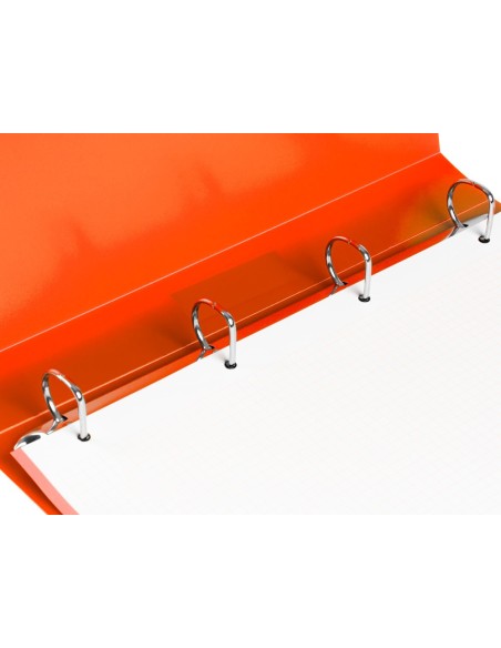 CARPETA BEAUT.4 A 25 MM MIXTAS 43431 PP DIN A4 NARANJA SERIE FROSTY