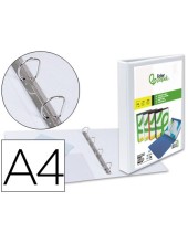 CARPETA CANGURO 4 A 25 MM PLASTICO DIN A4 BLANCO