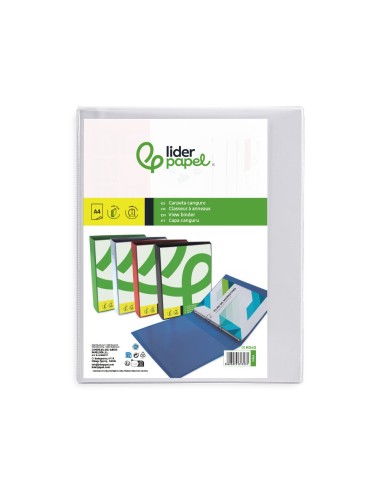CARPETA CANGURO 4 A 25 MM PLASTICO DIN A4 BLANCO