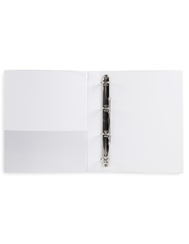 CARPETA CANGURO 4 A 25 MM PLASTICO DIN A4 BLANCO