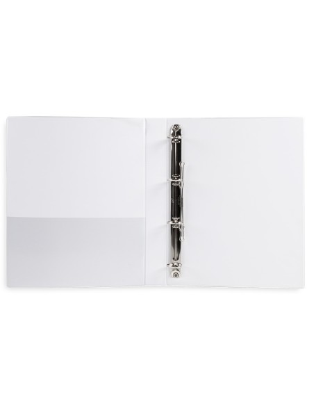 CARPETA CANGURO 4 A 25 MM PLASTICO DIN A4 BLANCO